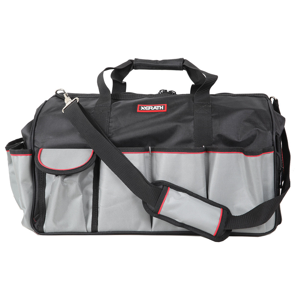 KAPAS Wide Mouth Tool Bag, Tote Bag Made by Water Proof Material and Wear-Resisting Hard Base (21-Inch)