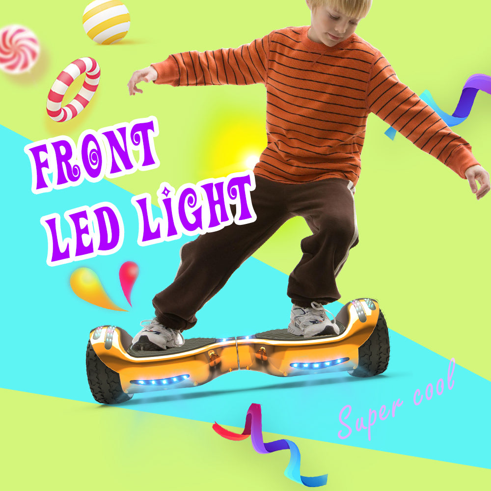 H-Rogue All-Terrain Bluetooth Hoverboard with Light-Up Wheels | RoseGold