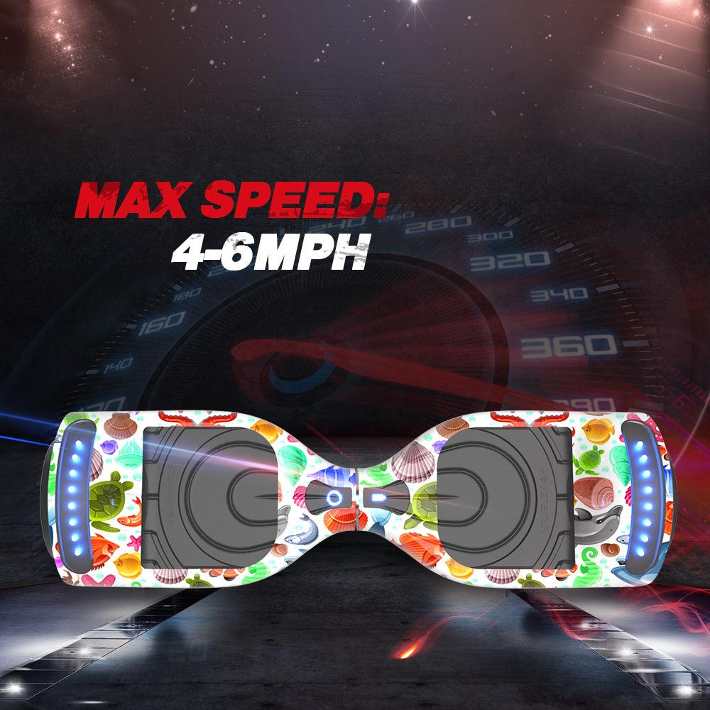 HOVERSTAR Hoverboard All New Version-HS2.0, Chrome Color & Coating Skins Two Wheels Self-Balancing Scooter with Wireless Speaker Playing Music & Led Wheels Flashing Lights