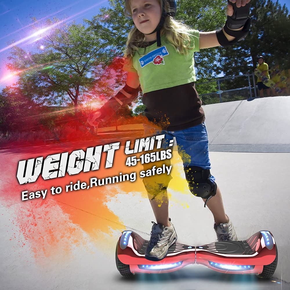 HOVERSTAR Hoverboard All New Version-HS2.0, Chrome Color & Coating Skins Two Wheels Self-Balancing Scooter with Wireless Speaker Playing Music & Led Wheels Flashing Lights