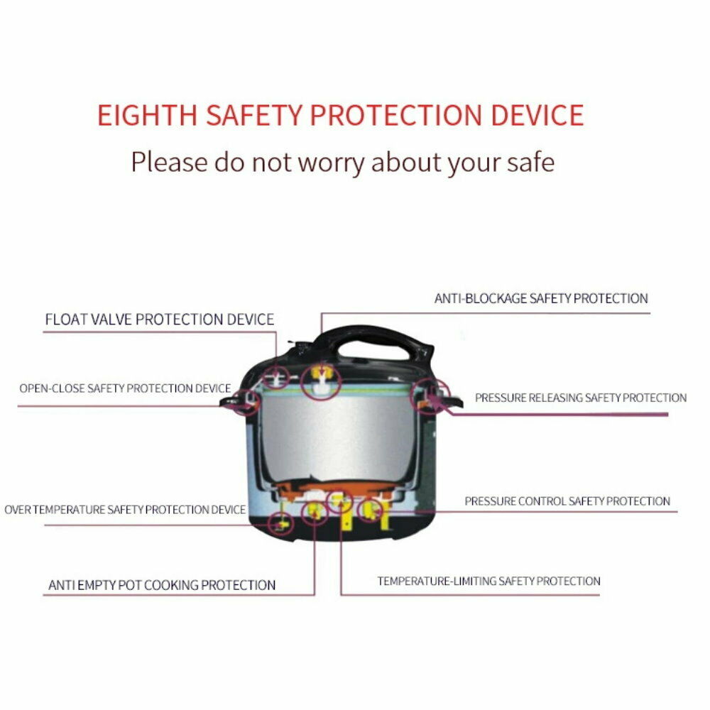 KAPAS 6L (6.34 Quart) Smart Programmable Electric Pressure Cooker