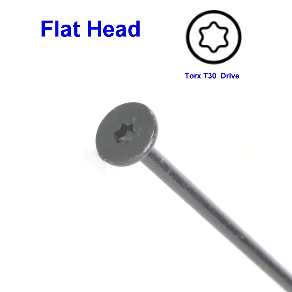 KAPAS Decking/Fencing Wood Screws #14 1/4 X 4 1/2” Flat Head, T30 Torx Drive (200 pcs with 4pcs T30 Torx Drive)