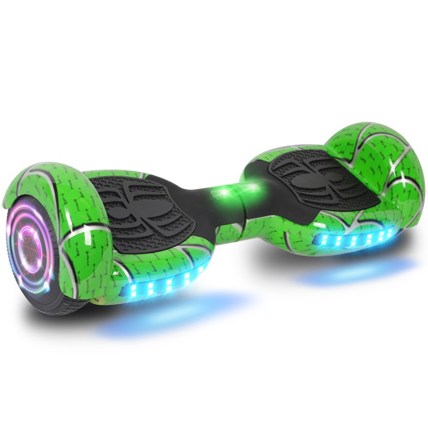 Spider Hoverboard Self Balancing Scooter 6.5" Two-Wheel Hoverboards with Bluetooth Speaker and LED Lights Electric Scooter for Kids and Adult