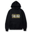 "Challenge " Logo Design. Ezwear Casual Hooded Sweatshirts, Long Sleeve Pullovers with Drawstring, Slight Stretch, Solid Color, Loose Fit,Daily Wear-Summer-Winter, 60% Cotton 40% Polyester, provide hoodies for McDonald's in the US