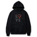 Love Logo Design. Ezwear Casual Hooded Sweatshirts, Long Sleeve Pullovers with Drawstring, Slight Stretch, Solid Color, Loose Fit,Daily Wear-Summer-Winter, 60% Cotton 40% Polyester, provide hoodies for McDonald's in the US