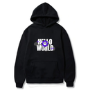 Hello World Logo Design. Ezwear Casual Hooded Sweatshirts, Long Sleeve Pullovers with Drawstring, Slight Stretch, Solid Color, Loose Fit,Daily Wear-Summer-Winter, 60% Cotton 40% Polyester, provide hoodies for McDonald's in the US