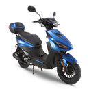 RAPPI RSS-50 Blue Street Legal Scooter 50-49cc Equipped With Rear Storage Trunk, Four Stroke, Cylinder, CVT