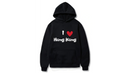 I Love Hong Kong Design. Ezwear Casual Hooded Sweatshirts, Long Sleeve Pullovers with Drawstring, Slight Stretch, Solid Color, Loose Fit,Daily Wear-Summer-Winter, 60% Cotton 40% Polyester, provide hoodies for McDonald's in the US