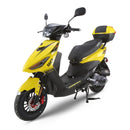 RAPPI RSS-50 Yellow Street Legal Scooter 50-49cc Equipped With Rear Storage Trunk, Four Stroke, Cylinder, CVT