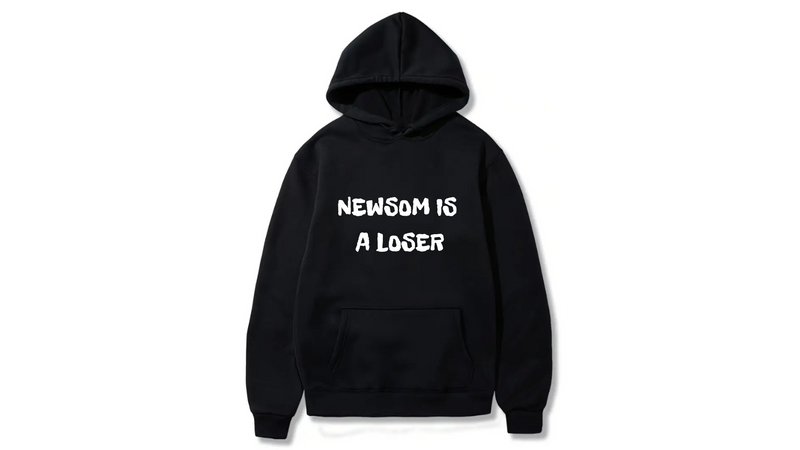 Newsom is a Loser Design. Ezwear Casual Hooded Sweatshirts, Long Sleeve Pullovers with Drawstring, Slight Stretch, Solid Color, Loose Fit,Daily Wear-Summer-Winter, 60% Cotton 40% Polyester, provide hoodies for McDonald's in the US