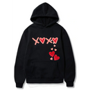 Happy Valentine's Day Love Icon logo Design.  Logo Design. Ezwear Casual Hooded Sweatshirts, Long Sleeve Pullovers with Drawstring, Slight Stretch, Solid Color, Loose Fit,Daily Wear, 60% Cotton 40% Polyester, provide hoodies for McDonald's in the US