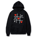 Happy Valentine's Day Love Icon logo Design.  Logo Design. Ezwear Casual Hooded Sweatshirts, Long Sleeve Pullovers with Drawstring, Slight Stretch, Solid Color, Loose Fit,Daily Wear, 60% Cotton 40% Polyester, provide hoodies for McDonald's in the US