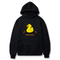 Yellow Duck Quack Quack Logo Design. Ezwear Casual Hooded Sweatshirts, Long Sleeve Pullovers with Drawstring, Slight Stretch, Solid Color, Loose Fit,Daily Wear-Summer-Winter, 60% Cotton 40% Polyester, provide hoodies for McDonald's in the US