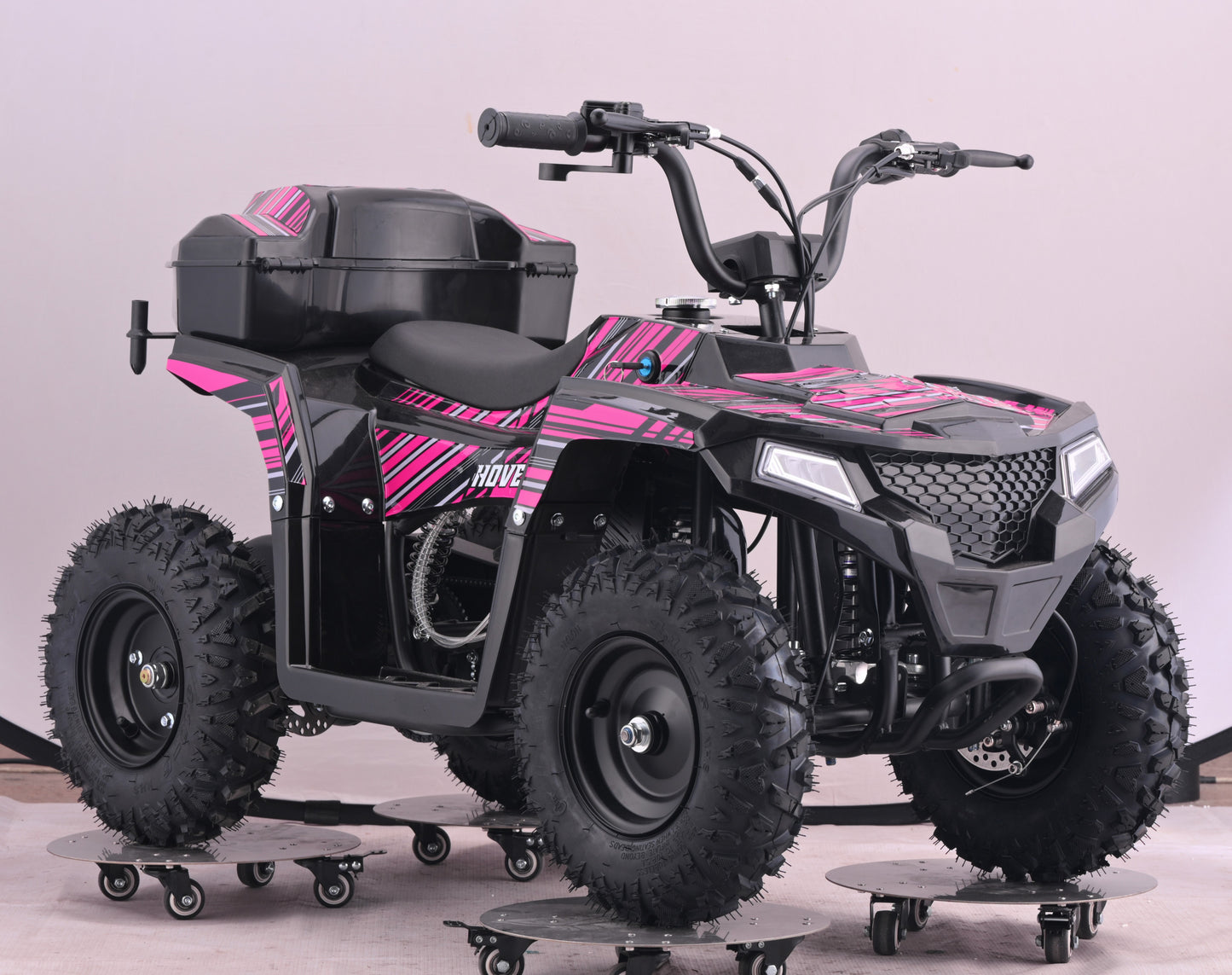 HOVER HEART Gas Dirt Quad for Kids Teenager, 40cc 4-Stroke 4-Wheeler for Teens, Air-cooled, Speed Control, Suspension, Disc Brake, No Mix Oil Required