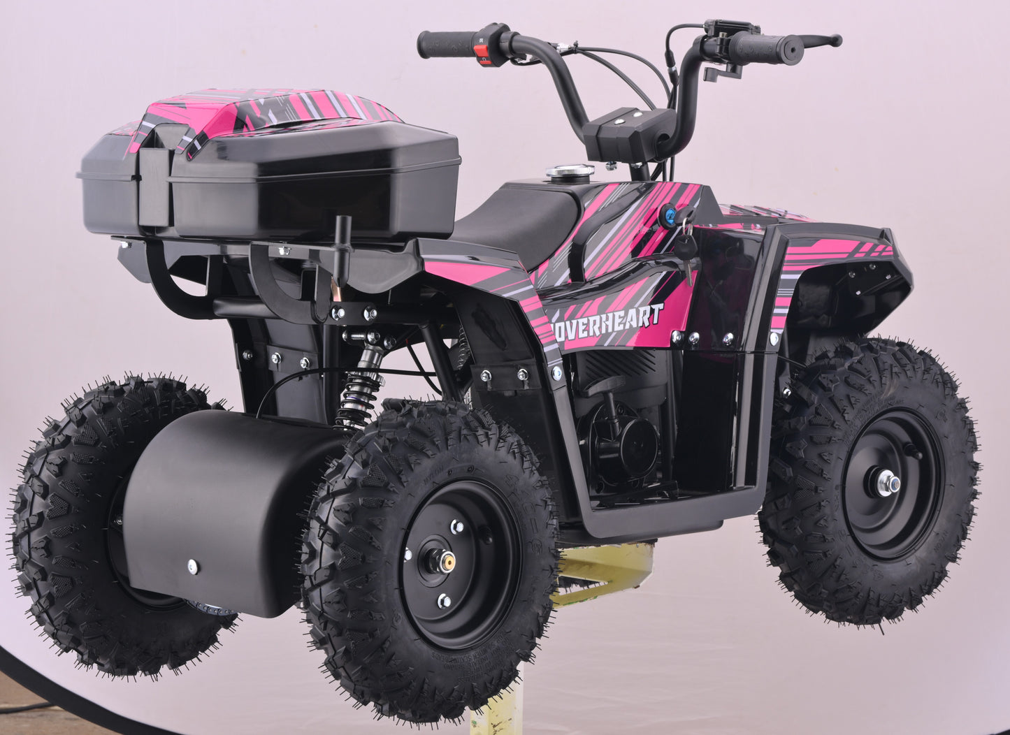 HOVER HEART Gas Dirt Quad for Kids Teenager, 40cc 4-Stroke 4-Wheeler for Teens, Air-cooled, Speed Control, Suspension, Disc Brake, No Mix Oil Required