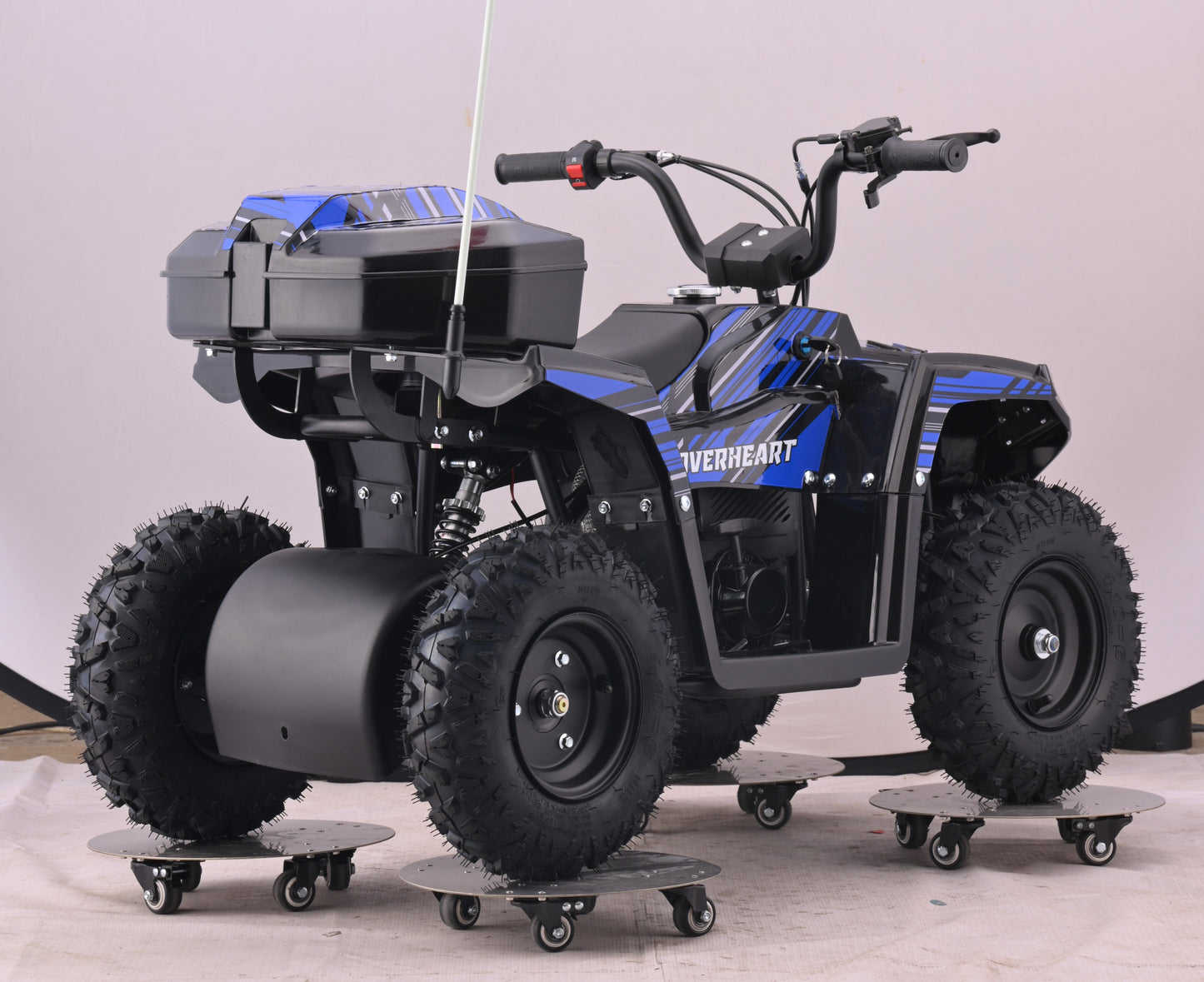 HOVER HEART Gas Dirt Quad for Kids Teenager, 40cc 4-Stroke 4-Wheeler for Teens, Air-cooled, Speed Control, Suspension, Disc Brake, No Mix Oil Required