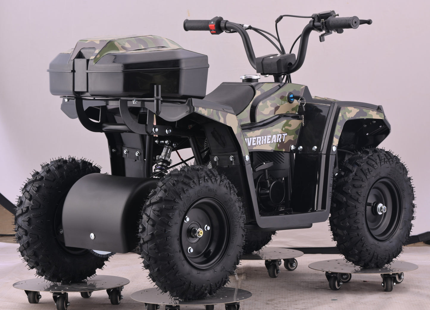 HOVER HEART Gas Dirt Quad for Kids Teenager, 40cc 4-Stroke 4-Wheeler for Teens, Air-cooled, Speed Control, Suspension, Disc Brake, No Mix Oil Required