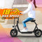 Adult Electric Scooter Up to 18 MPH Commuter Scooter-18.6 Miles Long-Range Battery | Black