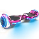 Crystal Light Wheel Hoverboard, New Version Bluetooth Hover Board, Chrome and Design Color Self-Balance Electric Scooter