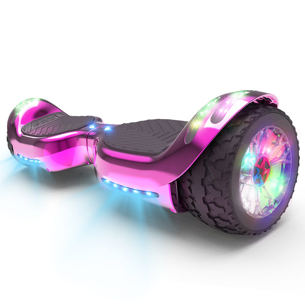 H-Rogue All-Terrain Bluetooth Hoverboard with Light-Up Wheels | Pink