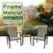 V-FIRE Outdoor Patio & Porch Furniture Sets 3 Pieces, All-Weather Chairs and Table