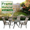 V-FIRE Outdoor Patio & Porch Furniture Sets 5 Pieces, All-Weather Chairs and Table