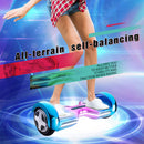 HOVERSTAR Bluetooth Hoverboard, 8 Inch Real Self Balancing Scooter, LED Light-Up Foot Pads Glow, 500W Motor, 20 Cells Battery Long Distance, Max Weight 220 lb, Max Speed 7Mph