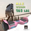 Hoverboard Self Balancing Scooter for Kids  Hover Board with 6.5" Wheels Built-in Bluetooth Speaker Bright LED Lights UL2272 Certified