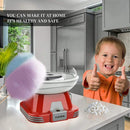KAPAS Cotton Candy Maker, Red Candyflows Machine with Sucker for Party, Holiday
