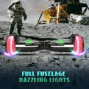 Full Fuselage Dazzling Lights Wheel Self Balancing  Hoverboard with Bluetooth Speaker for Kids & Adults