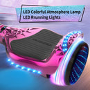 Crystal Light Wheel Hoverboard, New Version Bluetooth Hover Board, Chrome and Design Color Self-Balance Electric Scooter