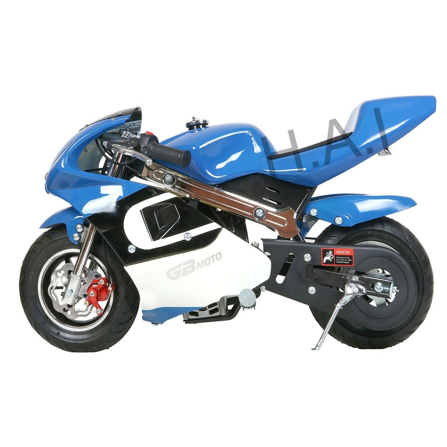 Mini Gas Power Pocket Bike Motorcycle,40CC 4-Stroke Ride on Toys by EPA Approved (Blue)