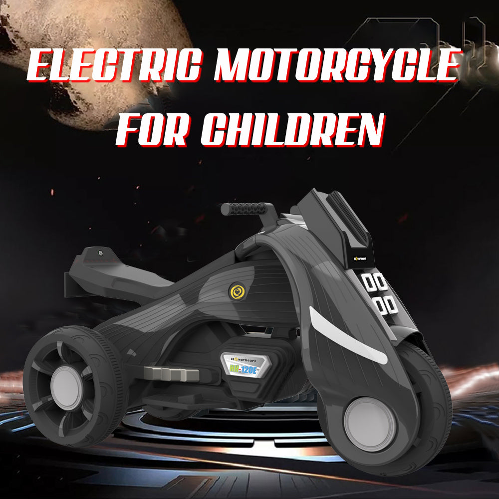 Battery Operated Electric Trike Motorcycles Ride-On for Kids | Black