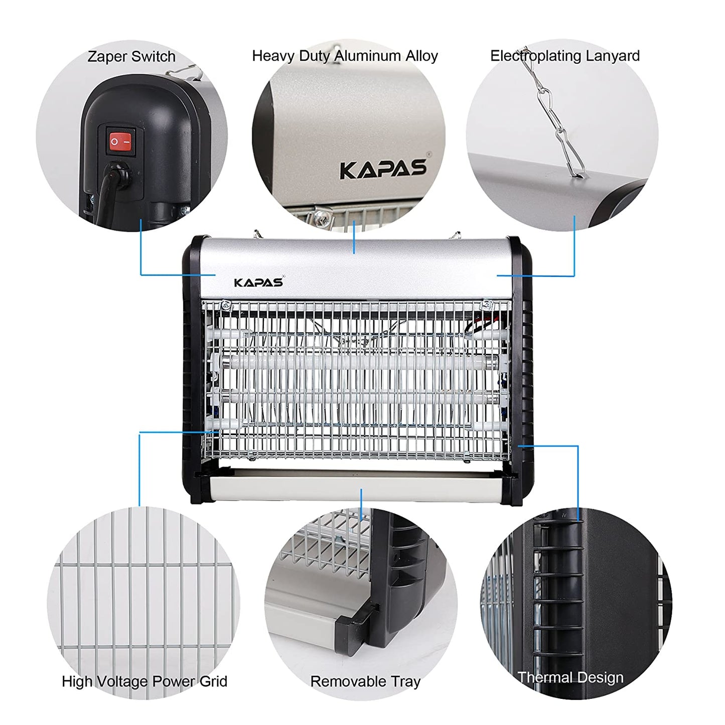 KPCM-20D Killer, Ultraviolet(UV) Light Units Electronic Bug Zapper