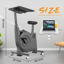Exercise Bike Standing,Home Office Standing Desk Exercise Bike-Black