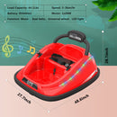 Kids Toy Electric Ride On Bumper Car Vehicle with Remote Control, LED Lights & 360 Degree Spin