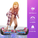 Crystal Light Wheel Hoverboard, New Version Bluetooth Hover Board, Chrome and Design Color Self-Balance Electric Scooter