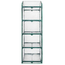 SUNORGREEN 4 Tier Mini Greenhouse With Sturdy Portable Shelves , COVER AND ROLL-UP ZIPPER DOOR