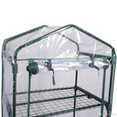 SUNORGREEN 4 Tier Mini Greenhouse With Sturdy Portable Shelves , COVER AND ROLL-UP ZIPPER DOOR