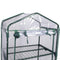 SUNORGREEN 4 Tier Mini Greenhouse With Sturdy Portable Shelves , COVER AND ROLL-UP ZIPPER DOOR