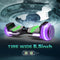 Full Fuselage Dazzling Lights Wheel Self Balancing  Hoverboard with Bluetooth Speaker for Kids & Adults