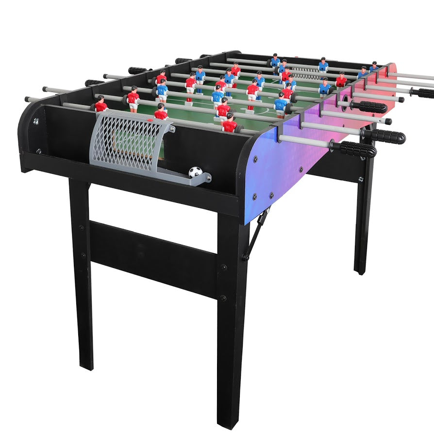 FITPHER 4 ft Foosball Table Game, Foldable and Portable 48'' Football Game Table, Multi Person Table Soccer Perfect for Families, Recreational Game Rooms, Arcades, Bars, Parties, Family Night