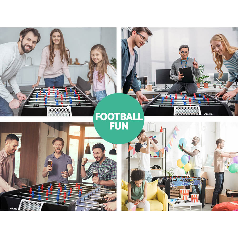 FITPHER 4 ft Foosball Table Game, Foldable and Portable 48'' Football Game Table, Multi Person Table Soccer Perfect for Families, Recreational Game Rooms, Arcades, Bars, Parties, Family Night