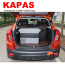 KAPAS 42L(44 Quarts) DC 12/24V portable compressor refrigerator freezer car fridge for car, home, truck and camping