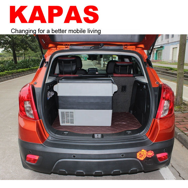 KAPAS 42L(44 Quarts) DC 12/24V portable compressor refrigerator freezer car fridge for car, home, truck and camping