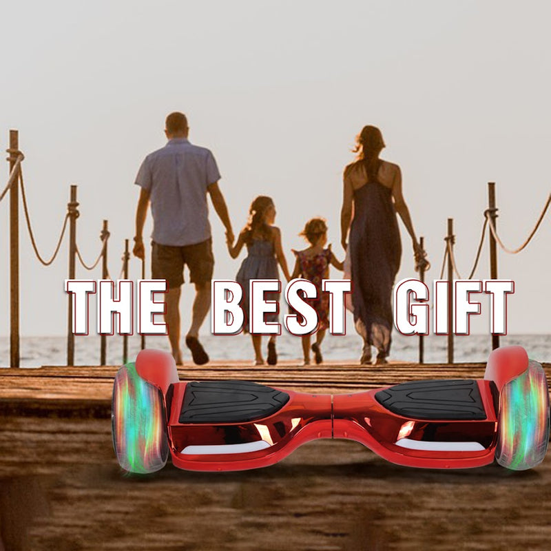 Hoverboard  Newest Flash Light with 500W Motor, Off Road All Terrian 6.5" Self Balancing Hoverboards with Bluetooth Music Speaker