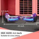 Crystal Light Wheel Hoverboard, New Version Bluetooth Hover Board, Chrome and Design Color Self-Balance Electric Scooter