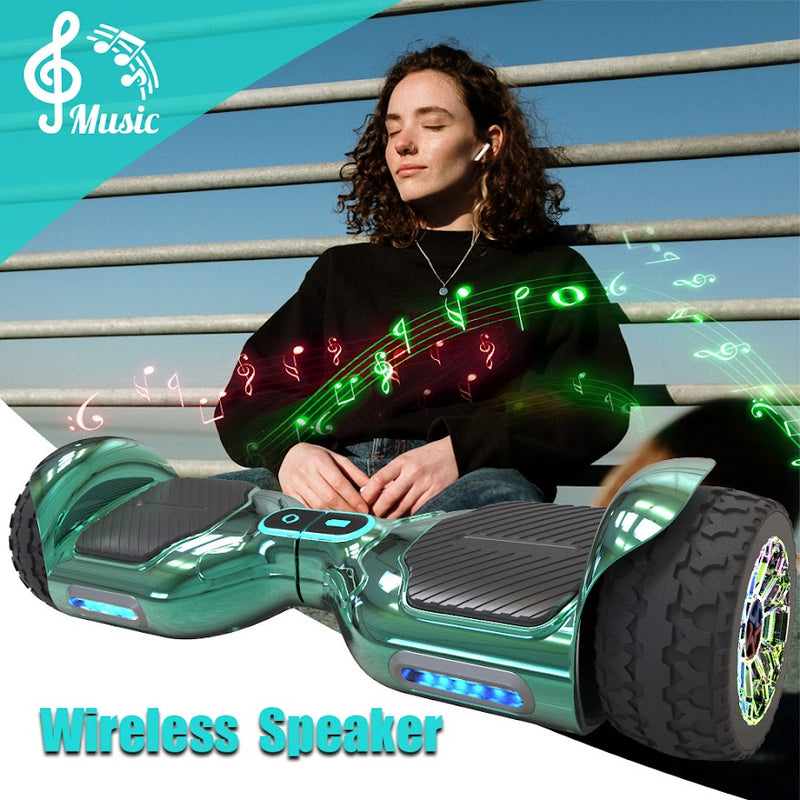 Hoverboard Self Balancing Scooter for Kids  Hover Board with 6.5"  wide Wheels Built-in Bluetooth Speaker Bright LED Lights UL2272 Certified