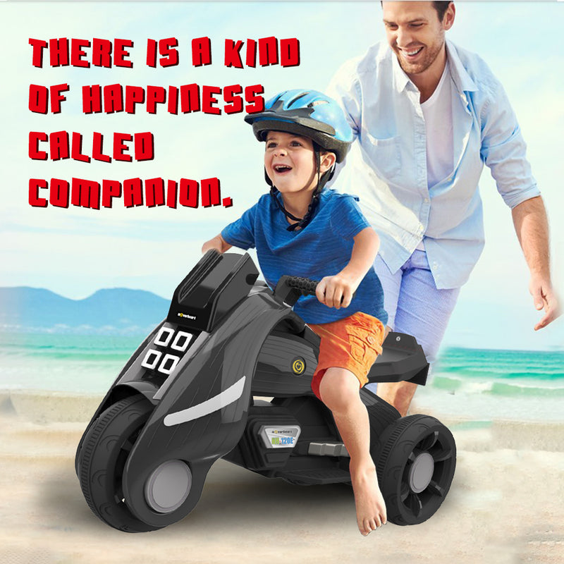 Battery Operated Electric Trike Motorcycles Ride-On for Kids | Black