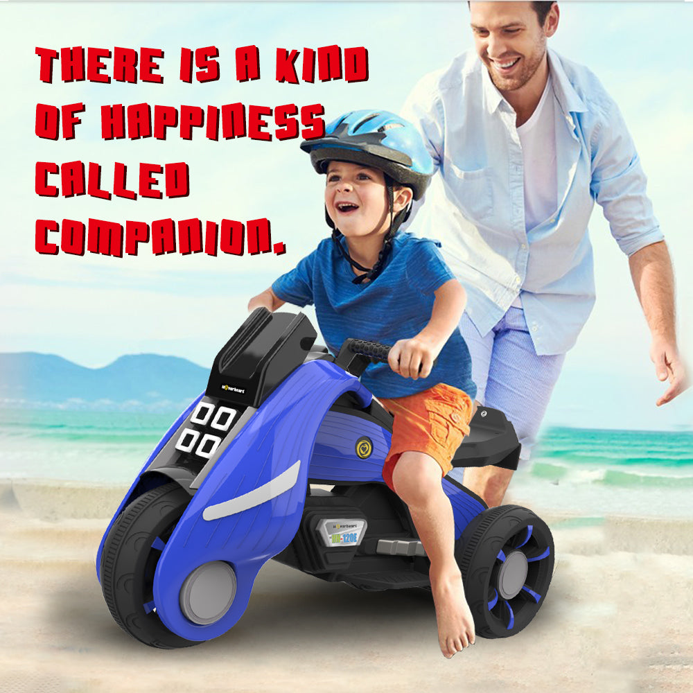 Battery Operated Electric Trike Motorcycles Ride-On for Kids | Blue